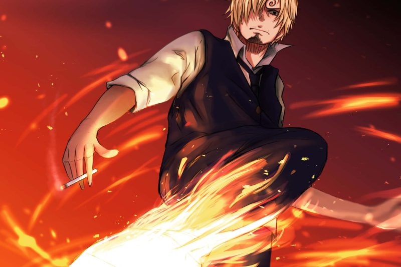 Sanji – Đầu Bếp Tia Chớp, Đòn Đấm Cháy Bỏng Biển Cả